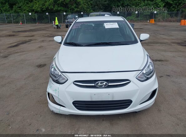 KMHCT5AE0GU246959 2016 HYUNDAI ACCENT White Սարքավորումների վահանակի տեսք