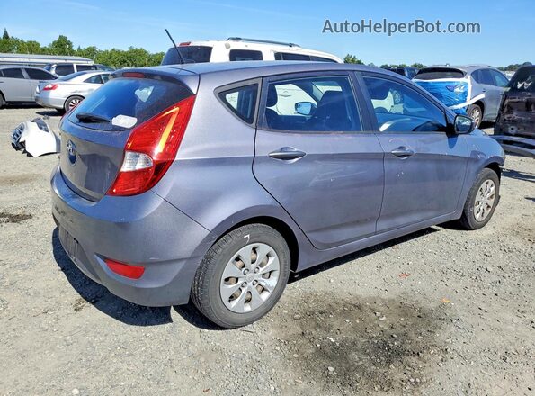 KMHCT5AE0GU250073 2016 HYUNDAI ACCENT Charcoal Rear right