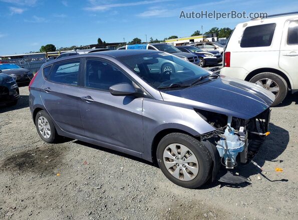 KMHCT5AE0GU250073 2016 HYUNDAI ACCENT Charcoal Front right