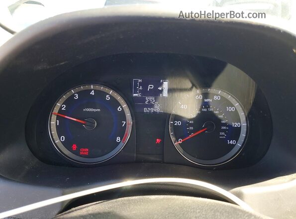 KMHCT5AE0GU250073 2016 HYUNDAI ACCENT Charcoal Instrument cluster view