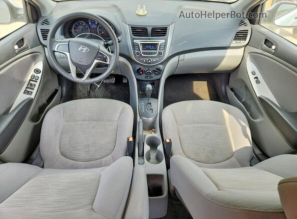 KMHCT5AE0HU341491 2017 HYUNDAI ACCENT White Առջևի վահանակի տեսք