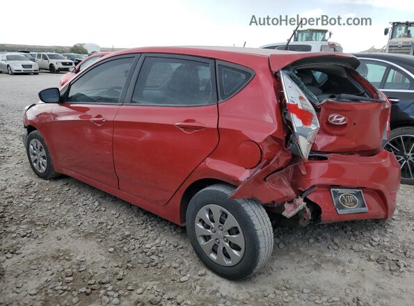 KMHCT5AE0HU344326 2017 HYUNDAI ACCENT Red უკანა მარცხენა