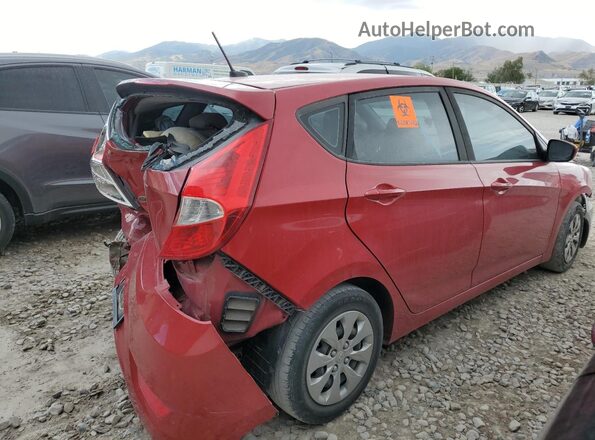 KMHCT5AE0HU344326 2017 HYUNDAI ACCENT Red უკანა მარჯვენა
