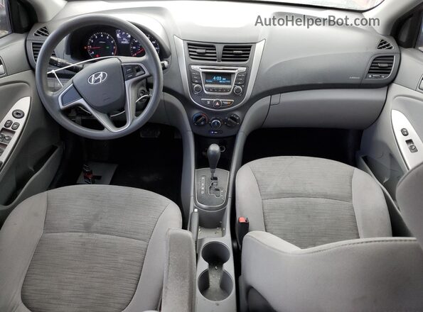 KMHCT5AE0HU344326 2017 HYUNDAI ACCENT Red წინა პანელის ხედი