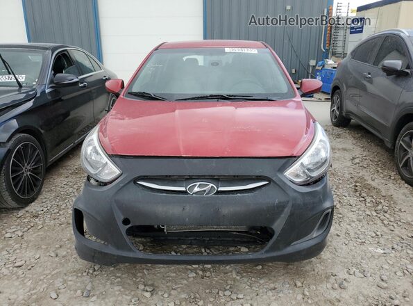 KMHCT5AE0HU344326 2017 HYUNDAI ACCENT Red წინა ხედი