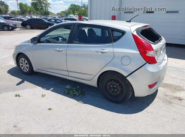 KMHCT5AE1GU257047 2016 HYUNDAI ACCENT Silver Հետևի ձախ