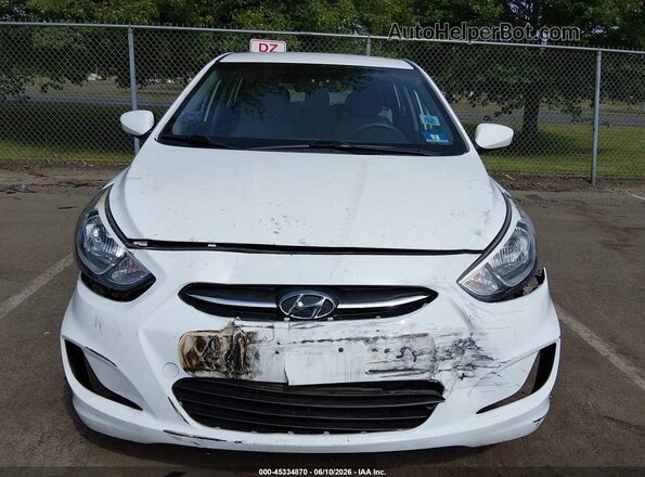 KMHCT5AE1GU262894 2016 HYUNDAI ACCENT White Widok zestawu wskaźników