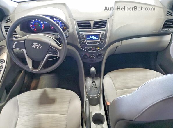 KMHCT5AE1HU311979 2017 HYUNDAI ACCENT White Dashboard view