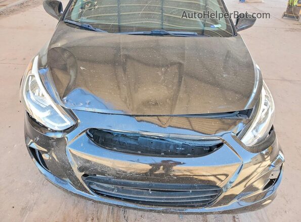 KMHCT5AE2GU289974 2016 HYUNDAI ACCENT Black Սալոնի հետևի տեսք