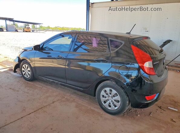 KMHCT5AE2GU289974 2016 HYUNDAI ACCENT Black Հետևի ձախ