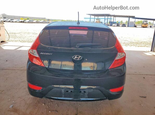 KMHCT5AE2GU289974 2016 HYUNDAI ACCENT Black Հետևի տեսք