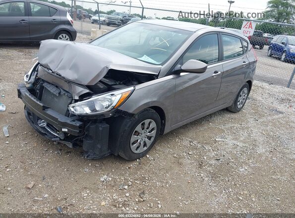 KMHCT5AE2HU357661 2017 HYUNDAI ACCENT Brown Передня ліва чверть