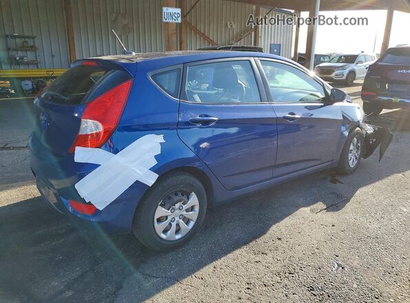 KMHCT5AE3GU262038 2016 HYUNDAI ACCENT Blue Задня права чверть