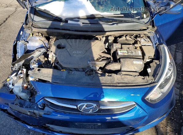 KMHCT5AE3GU262038 2016 HYUNDAI ACCENT Blue Вид задньої частини салону