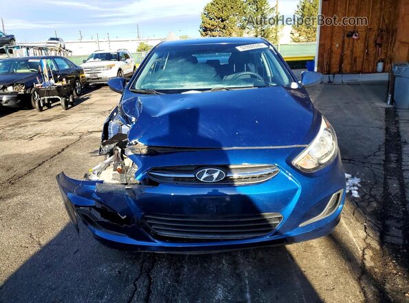 KMHCT5AE3GU262038 2016 HYUNDAI ACCENT Blue Вид спереду