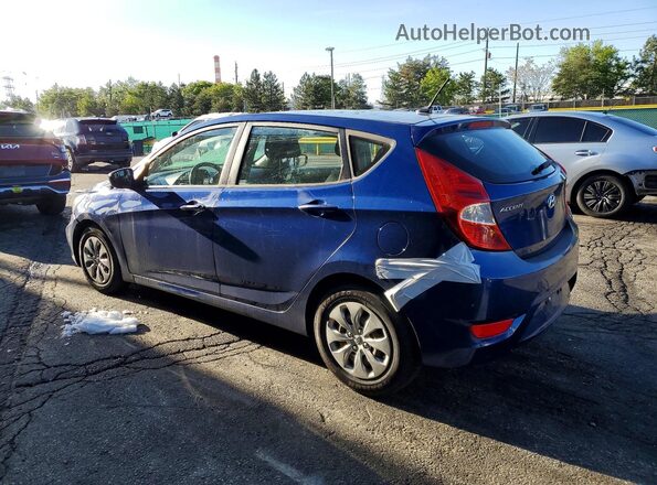 KMHCT5AE3GU262038 2016 HYUNDAI ACCENT Blue Задня ліва чверть