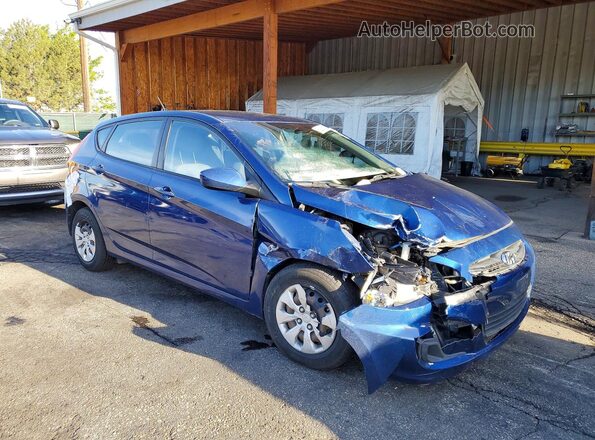 KMHCT5AE3GU262038 2016 HYUNDAI ACCENT Blue Передня права чверть