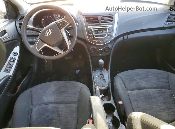 KMHCT5AE3GU262038 2016 HYUNDAI ACCENT Blue Вид панелі приладів