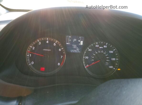 KMHCT5AE3GU262038 2016 HYUNDAI ACCENT Blue Вид щитка приладів