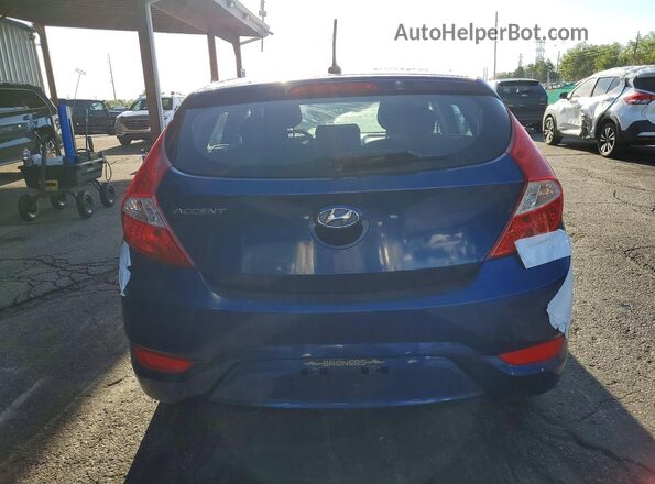 KMHCT5AE3GU262038 2016 HYUNDAI ACCENT Blue Вид ззаду