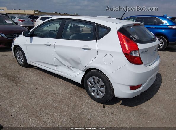 KMHCT5AE3GU285979 2016 HYUNDAI ACCENT White Հետևի ձախ