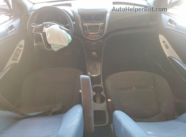 KMHCT5AE3HU318030 2017 HYUNDAI ACCENT Gray Dashboard view