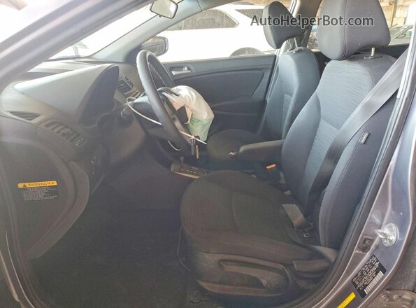 KMHCT5AE3HU318030 2017 HYUNDAI ACCENT Gray Front interior view