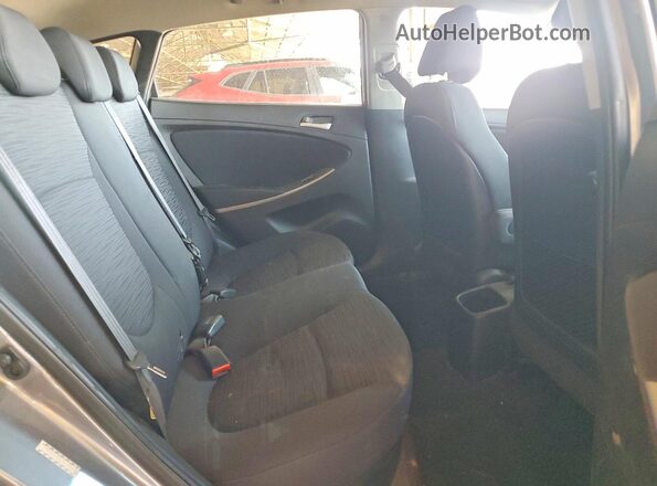 KMHCT5AE3HU318030 2017 HYUNDAI ACCENT Gray Rear seats view
