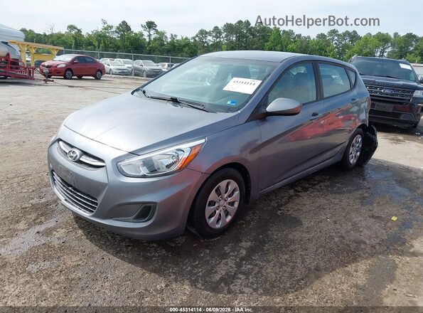 KMHCT5AE3HU342411 2017 HYUNDAI ACCENT Gray Առջևի ձախ երեք քառորդ տեսարան