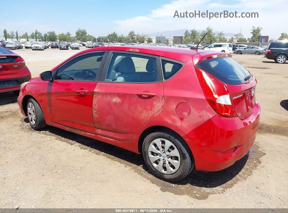 KMHCT5AE3HU351660 2017 HYUNDAI ACCENT Red Tył lewy