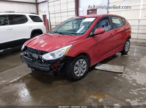 KMHCT5AE4HU341932 2017 HYUNDAI ACCENT Red Передня ліва чверть