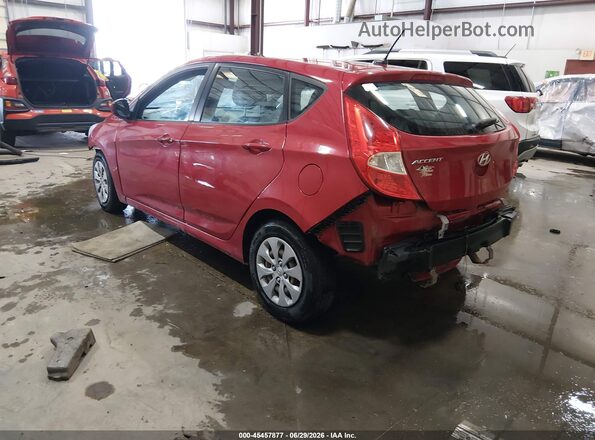 KMHCT5AE4HU341932 2017 HYUNDAI ACCENT Red Задня ліва чверть