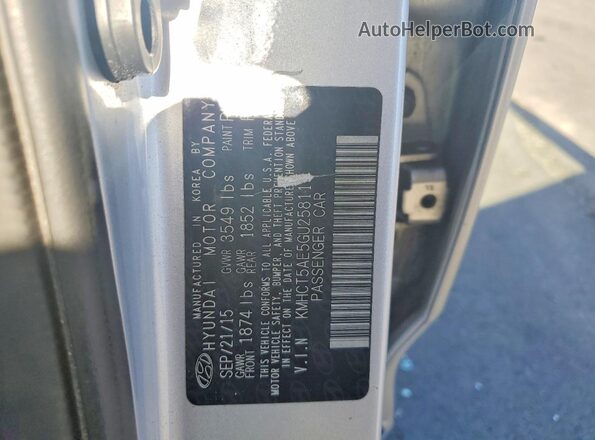 KMHCT5AE5GU258119 2016 HYUNDAI ACCENT Silver 