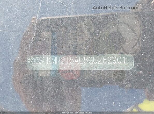 KMHCT5AE5GU262901 2016 HYUNDAI ACCENT White Widok komory silnika