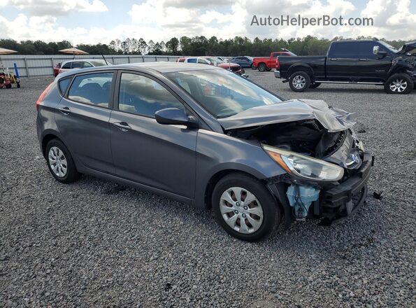 KMHCT5AE6GU255861 2016 HYUNDAI ACCENT Gray 