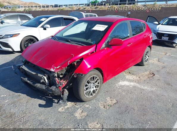 KMHCT5AE6GU262194 2016 HYUNDAI ACCENT Red Front left