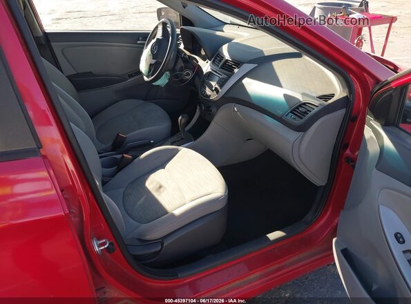 KMHCT5AE6GU262194 2016 HYUNDAI ACCENT Red Front interior view