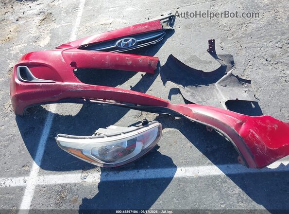 KMHCT5AE6GU262194 2016 HYUNDAI ACCENT Red Instrument cluster view