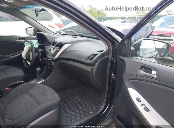 KMHCT5AE6HU355119 2017 HYUNDAI ACCENT Black 