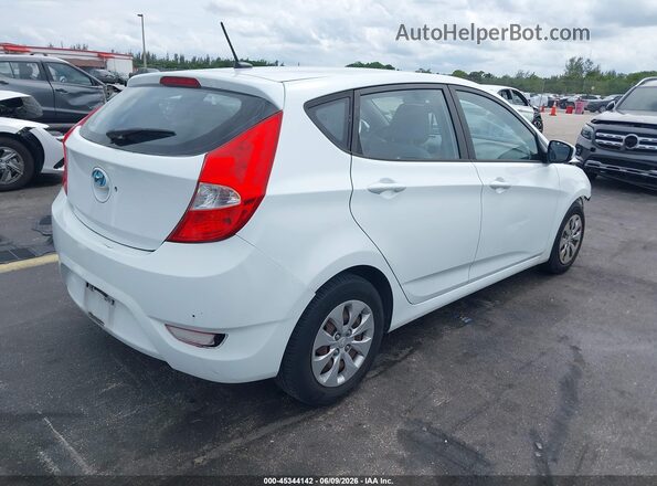 KMHCT5AE7GU248224 2016 HYUNDAI ACCENT White უკანა მარჯვენა