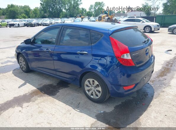 KMHCT5AE7GU263306 2016 HYUNDAI ACCENT Blue უკანა მარცხენა