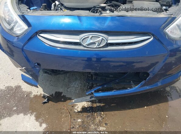 KMHCT5AE7GU263306 2016 HYUNDAI ACCENT Blue წინა ხედი