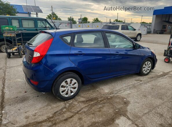 KMHCT5AE7HU313297 2017 HYUNDAI ACCENT Blue Tył prawy