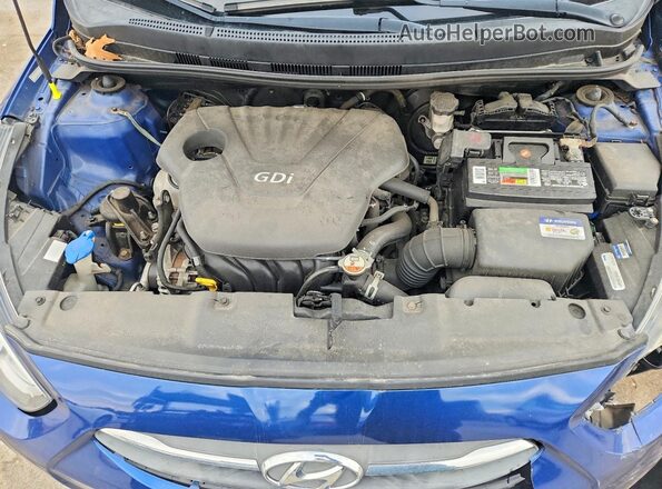 KMHCT5AE7HU313297 2017 HYUNDAI ACCENT Blue Widok wnętrza z tyłu