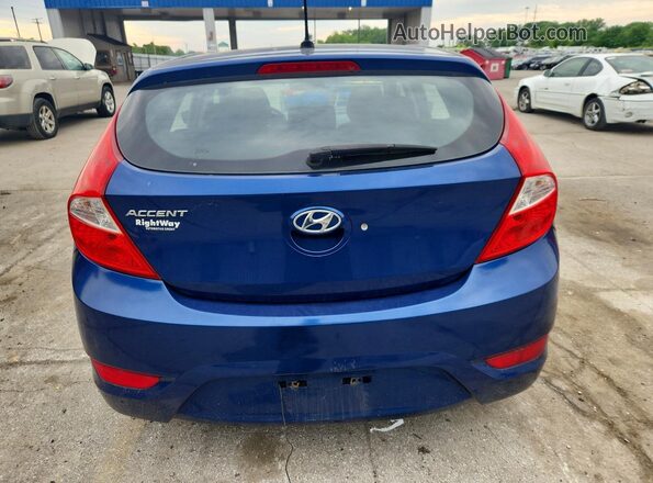KMHCT5AE7HU313297 2017 HYUNDAI ACCENT Blue Widok z tyłu