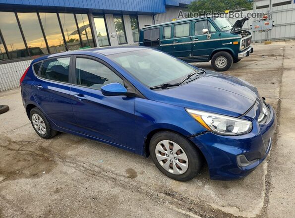 KMHCT5AE7HU313297 2017 HYUNDAI ACCENT Blue Przód prawy