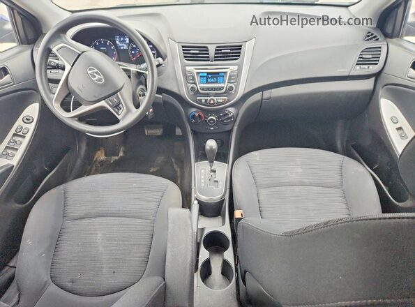 KMHCT5AE7HU313297 2017 HYUNDAI ACCENT Blue Widok deski rozdzielczej