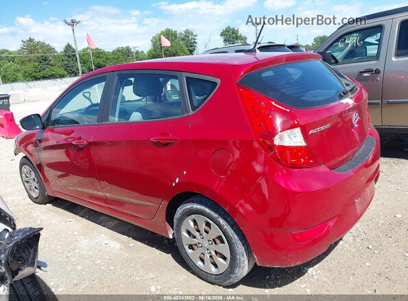 KMHCT5AE7HU364489 2017 HYUNDAI ACCENT Red 