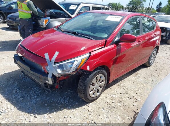 KMHCT5AE7HU364489 2017 HYUNDAI ACCENT Red 