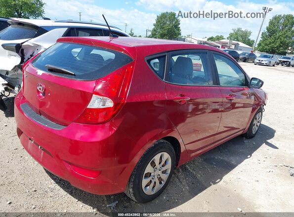 KMHCT5AE7HU364489 2017 HYUNDAI ACCENT Red 